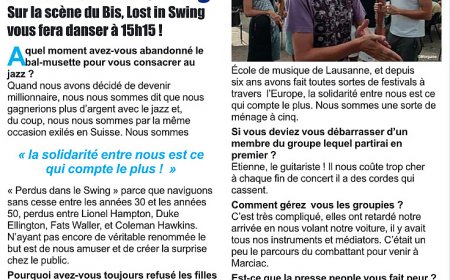 Lost in Swing - Jazz in Marciac 2018