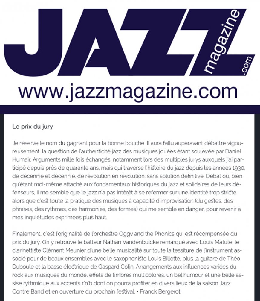 Jazz Mag - Trophées du Sunside 2017
